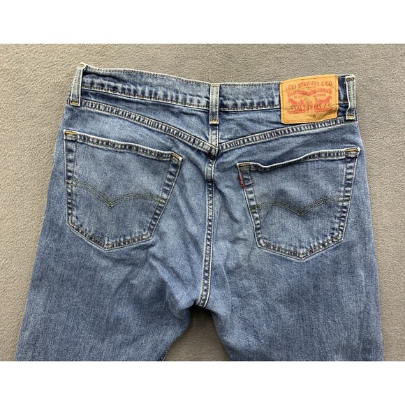 Levi's 505 Denim Jeans Men's Straight Regular Fit Blue Medium Wash Size 32X32 - Picture 8 of 16